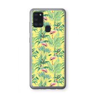 Flamingo party: Samsung Galaxy A21s Transparant Hoesje