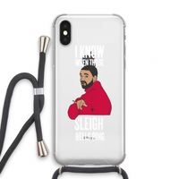 Sleigh Bells Ring: iPhone XS Transparant Hoesje met koord