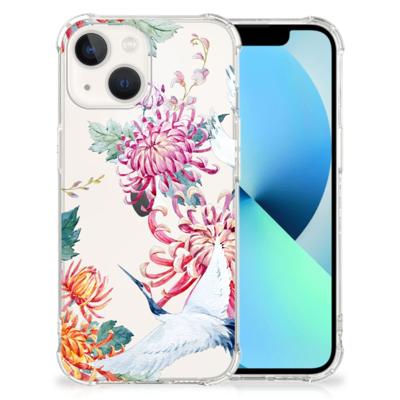 iPhone 13 Case Anti-shock Bird Flowers iPhone 13 Case Anti-shock Bird Flowers