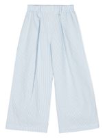 Monnalisa pantalon ample à fines rayures - Bleu