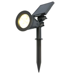 Bend LED Solar Prikspot richtbaar 3000K warm wit IP65 waterdicht Tuinspot - Tuin spots, spots bodem buiten