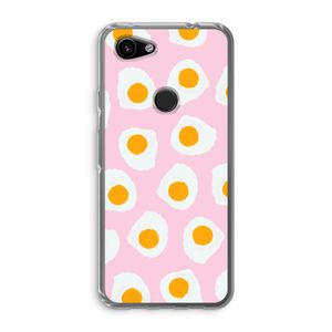Dancing eggs: Google Pixel 3a Transparant Hoesje