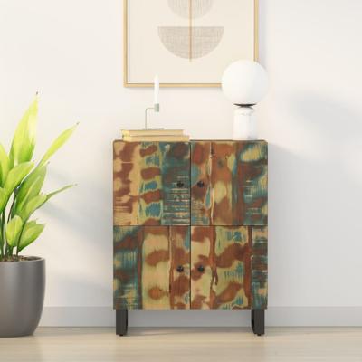Dressoir met 4 deuren 60x33x75 cm massief gerecycled hout