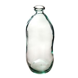 Atmosphera bloemenvaas Organische fles vorm - helder transparant - glas - H36 x D15 cm