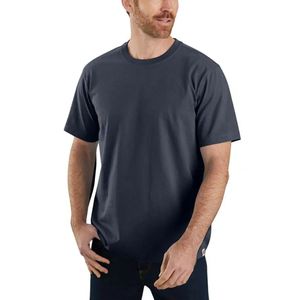 Carhartt Relaxed Fit Heavyweight Short-Sleeve Navy T-Shirt Heren