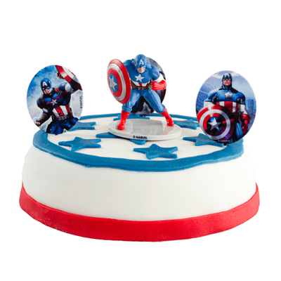 Captain America Marsepeintaartje