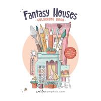 Kleurboek mus fantasy houses