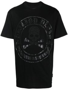 Philipp Plein t-shirt à logo Sukll Bones - Noir