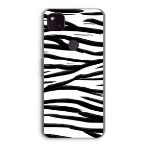 Zebra pattern: Google Pixel 4a 5G Transparant Hoesje