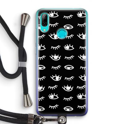 Eye pattern #3: Huawei P Smart (2019) Transparant Hoesje met koord
