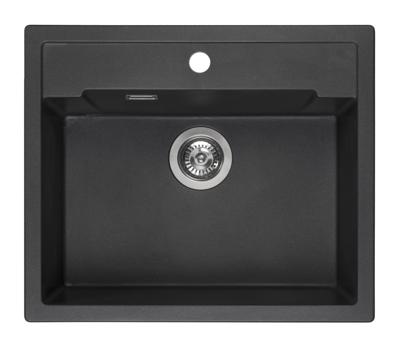 Reginox Amsterdam 54 Tapwing black silvery spoelbak
