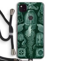 Haeckel Cubomedusae: Pixel 4a 5G Transparant Hoesje met koord