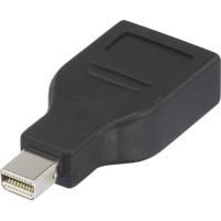 Renkforce RF-4174572 DisplayPort Adapter [1x Mini-DisplayPort stekker - 1x DisplayPort bus] Zwart Vergulde steekcontacten