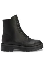 Giuseppe Zanotti bottines Jerico à plaque logo - Noir