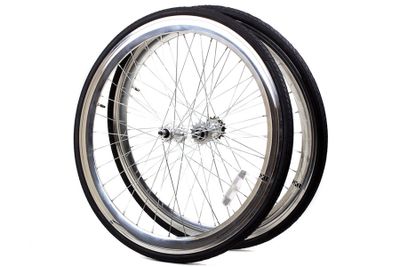 6KU Fixed Gear Wielset + Banden - Zilver 6KU Fixed Gear Wielset + Banden - Zilver