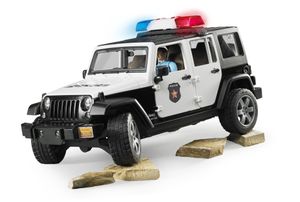 bruder Jeep Wrangler Unlimited Rubicon politieauto met politieagent modelvoertuig 02526