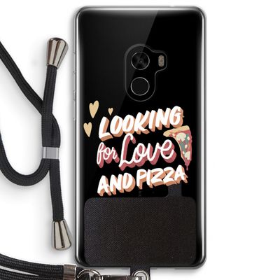 Pizza is the answer: Xiaomi Mi Mix 2 Transparant Hoesje met koord