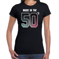 Fiftys t-shirt / shirt made in the 50s / geboren in de jaren 50 zwart voor dames 2XL  -