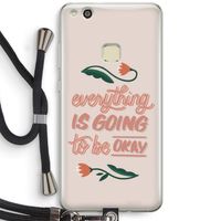 Optimistic flower girl: Huawei Ascend P10 Lite Transparant Hoesje met koord