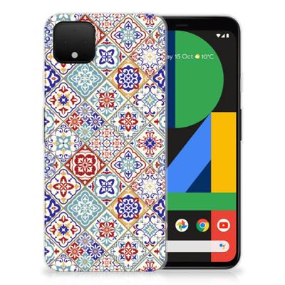 Google Pixel 4 XL | TPU | Siliconen hoesje | Tiles Color Google Pixel 4 XL | TPU | Siliconen hoesje | Tiles Color