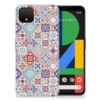 Google Pixel 4 XL | TPU | Siliconen hoesje | Tiles Color