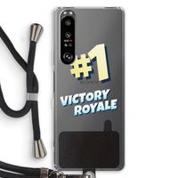 Victory Royale: Sony Xperia 1 III Transparant Hoesje met koord