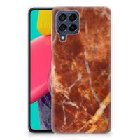 Samsung Galaxy M53 | TPU | Siliconen hoesje | Marmer Bruin