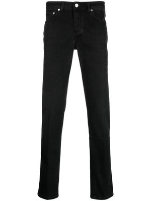 Barba pantalon slim à patch logo - Noir