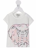 Kenzo Kids t-shirt à imprimé Éléphant - Blanc