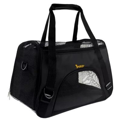 Purlov Transportertas - voor honden en katten - 30 x 25 x 50 cm - 1 vak - zwart