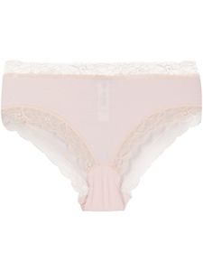 Hanro culotte bordée de dentelle - Rose