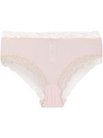 Hanro culotte bordée de dentelle - Rose