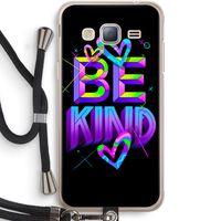Be Kind: Samsung Galaxy J3 (2016) Transparant Hoesje met koord