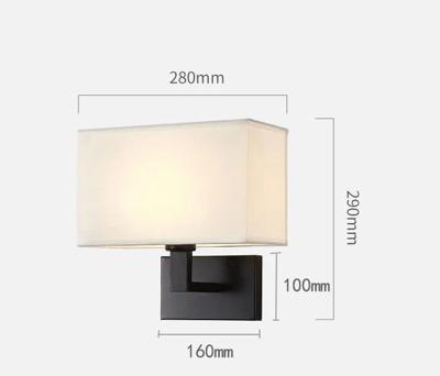 Moderne Wandlamp met Stoffen Kap