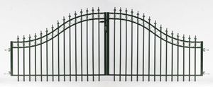 Inrijpoort sierhekwerk de Luxe 100/150x338cm