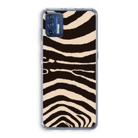 Arizona Zebra: Motorola Moto G9 Plus Transparant Hoesje