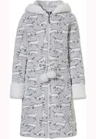 Rebelle  rits kinderbadjas hondjes- fleece