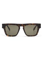 Alexander McQueen Eyewear lunettes de soleil à monture rectangulaire - Marron