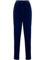 Giorgio Armani pantalon droit en velours - Bleu