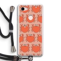 Krab: Pixel 3 Transparant Hoesje met koord