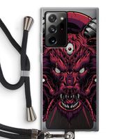 Hell Hound and Serpents: Samsung Galaxy Note 20 Ultra / Note 20 Ultra 5G Transparant Hoesje met koord