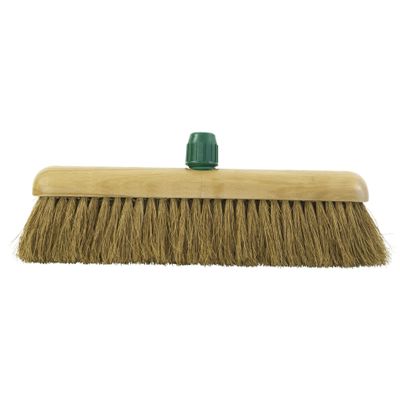 Bezemkop binnen - bruin - FSC hout/kokos - 50 cm