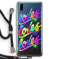 Loves: Huawei P20 Transparant Hoesje met koord