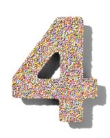 HEMA Chocolade feestcijfer 4 met discodip