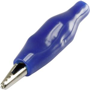 TRU COMPONENTS 93038c33 Krokodillenklem Blauw Lengte: 35 mm 1 stuk(s)