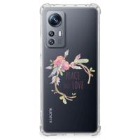Xiaomi 12 | 12x Stevig | Bumper Hoesje | Boho Text