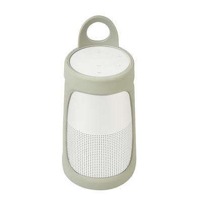 Draagbare silica gel Bluetooth Speaker beschermhoes voor BOSE SoundLink revolve + (zilvergrijs)