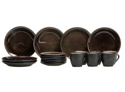Studio Tavola Koffieset Dark Brown 18-Delig