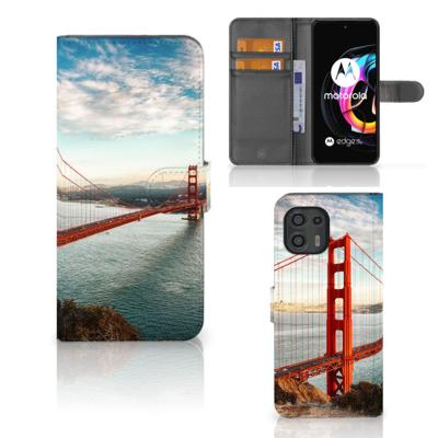 Motorola Edge 20 Lite | Flip Cover | Golden Gate Bridge