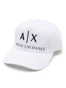 Armani Exchange casquette à logo brodé - Blanc